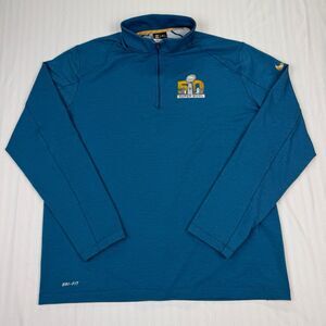 Nike Dri-Fit Super Bowl 50 LIV Pullover Mens XL NFL Team Apparel Quarter Zip